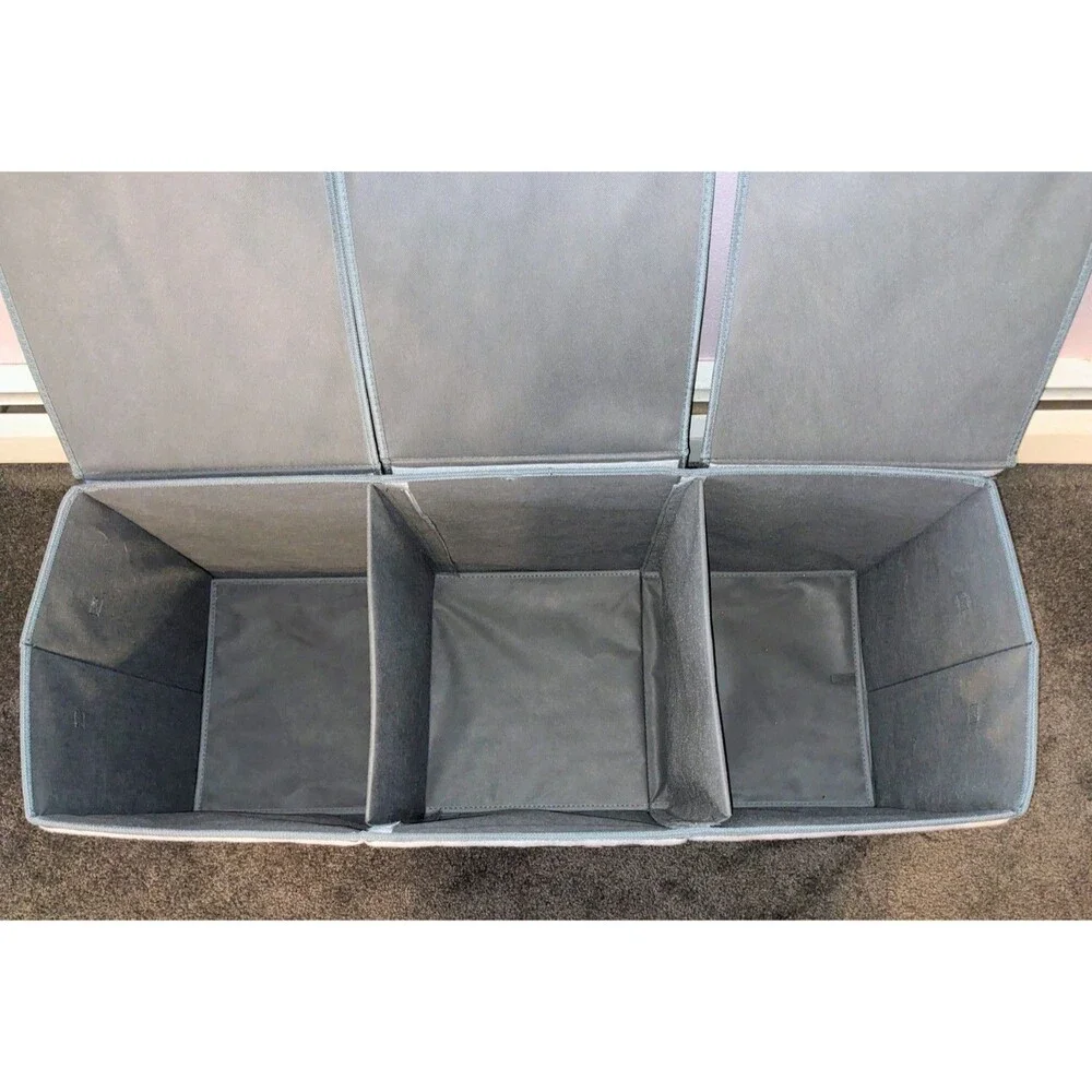 Softowl Collapsible Toy Chest Storage Box Gray Animals Extra Large 37
